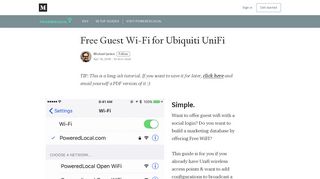 
                            8. Free Guest Wi-Fi for Ubiquiti UniFi - what the fi. by poweredlocal