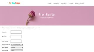 
                            5. Free Hosting SignUp | Royalfreehost.in