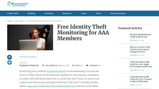 
                            6. Free Identity Theft Monitoring for AAA Members: Is …