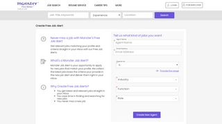 
                            6. Free Job Alert - Create Monster's Free Job Alert Get Jobs ...