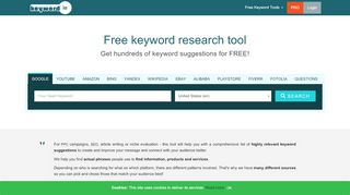 
                            5. Free keyword research tool - Find longtail and related ...