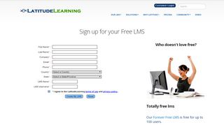 
                            4. Free Learning Management System (LMS) Sign Up - Latitude Learning