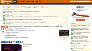 
                            8. Free Membership of Kathmandu Summit Club - Normally $10 ...