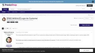 
                            5. [FREE MODULE] Login As Customer - PrestaShop