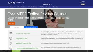 
                            5. Free MPRE Review Course - Kaplan - kaptest.co.uk