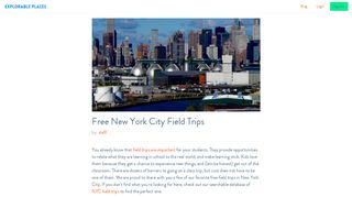 
                            7. Free New York City Field Trips | Explorable Places