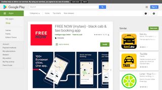 
                            6. FREE NOW (mytaxi) - black cab & taxi booking app – Apps on Google ...