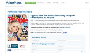 
                            9. Free Offer for People - ValueMags