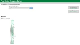 
                            5. Free Online Anagram Solver - Anagram Solver - solves any anagram!