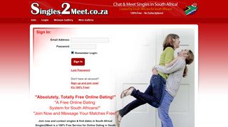 
                            7. Free Online Dating in South Africa - Login - Singles2Meet ...