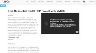 
                            7. Free Online Job Portal PHP Project with MySQL - GetSetProject.com