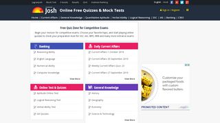 
                            3. Free Online Quiz & Test For Competitive Exams - Jagranjosh ...