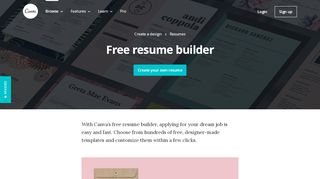 
                            9. Free Online Resume Builder: Design a Custom Resume in Canva