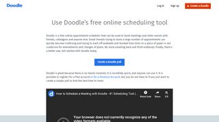 
                            1. Free online scheduling tool - quick and easy! | Doodle