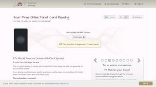 
                            3. Free Online Tarot Reading - Lotus Tarot