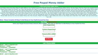 
                            6. Free Paypal Money Adder