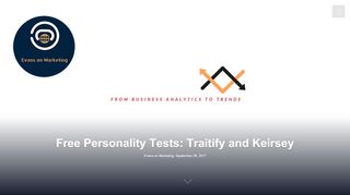 
                            9. free personality tests traitify keirsey personal tests ...