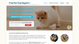 
                            6. Free Pet Microchip Registry