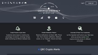 
                            6. Free QBC price alerts - Cryptocurrency Alerting