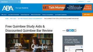 
                            6. Free Quimbee Study Aids ... - ABA for Law …