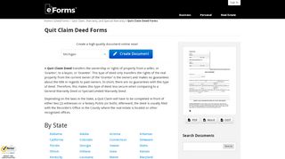 
                            7. Free Quit Claim Deed Forms - PDF | Word | eForms – Free ...