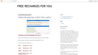 
                            6. FREE RECHARGES FOR YOU: TRICKS FOR …