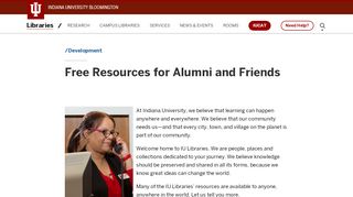 
                            5. Free Resources for Alumni and Friends | Indiana University Libraries