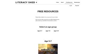 
                            8. Free Resources - Literacy Shed Plus