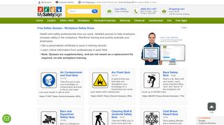 
                            10. Free Safety Quizzes - Workplace Safety Rules