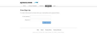 
                            4. Free Sign Up :: Aynax.com