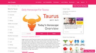 
                            3. Free Taurus Daily Horoscope for Today | Ask Oracle