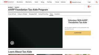 
                            6. Free Tax Preparation from AARP Foundation Tax-Aide
