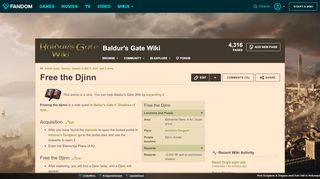 
                            8. Free the Djinn | Baldur's Gate Wiki | FANDOM powered by Wikia