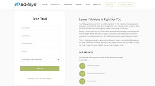 
                            2. Free Trial - Advisys