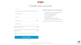 
                            4. Free trial - Apigee