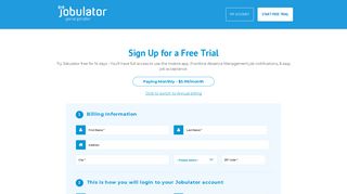 
                            2. Free Trial Sign Up | You've Got Jobs TM - Jobulator