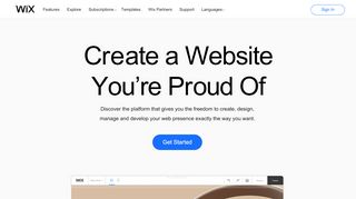 
                            1. Free Website Builder | Create a Free Website | Wix.com