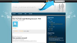 
                            9. Free youtube accounts