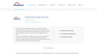 
                            3. Freedom Debt Relief | Freedom Financial Network