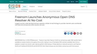 
                            4. Freenom Launches Anonymous Open DNS Resolver At No Cost