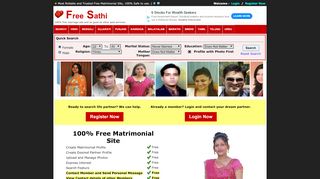 
                            1. FreeSathi - Free Matrimonial Sites | Free Marriage Bureau ...