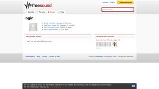 
                            1. Freesound.org - login