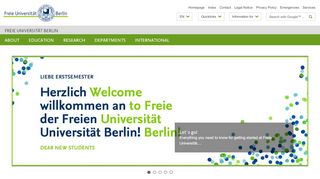 
                            3. Freie Universität Berlin: Homepage