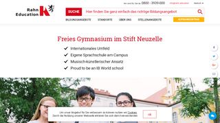 
                            1. Freies Gymnasium im Stift Neuzelle - Rahn Education