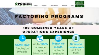 
                            4. Freight Factoring Porter Billing Services