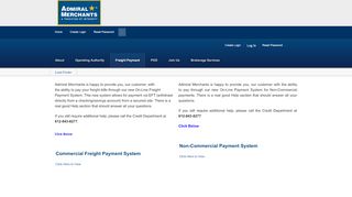 
                            7. Freight Payment - Admiral Merchants