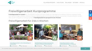 
                            7. Freiwilligenarbeit Kurzprogramme | Volunteer-Projekte mit ...