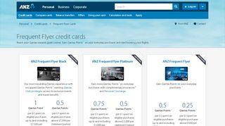 
                            9. Frequent Flyer credit cards | ANZ