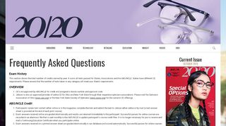
                            5. Frequently Asked Questions - 20/20 Magazine