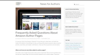 
                            6. Frequently Asked Questions About Amazon Author Pages | News for ...